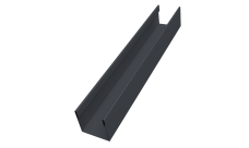 Стойка жалюзи Milan Slim 0,45 Drap-double TX RAL 7024 мокрый асфальт (1,8м)