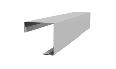 Угол внешний простой фальц Grand Line 0,45 Drap TX RAL 7047 телегрей 4 (2м)