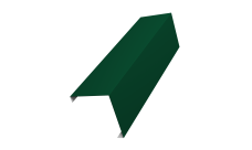 Декоративная накладка на столб универсальная угловая 60х60 для забора жалюзи 0,7 PE RAL 6005 зеленый мох (3м)