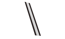 Крепежная планка для забора жалюзи Milan, Milan Slim, Tokyo Grand Line 0,5 Drap TX RAL 9005 черный (2,5м)