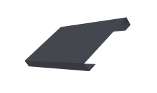 Ламель лицевая 150 забора жалюзи Texas 0,45 PE-Double RAL 7024 мокрый асфальт