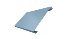 Ламель лицевая 200 забора жалюзи Texas Grand Line 0,45 Drap TX RAL 5024 пастельно-синий