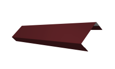 Ламель лицевая 50 забора жалюзи Texas 0,45 Drap TX RAL 3005 красное вино