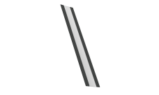 Крепежная планка для забора жалюзи Milan, Milan Slim, Tokyo Grand Line 0,5 Drap TX RAL 7016 антрацитово-серый (2,5м)