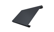 Ламель лицевая 200 забора жалюзи Texas 0,5 Satin RAL 7024 мокрый асфальт