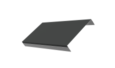 Ламель обратная стартовая/финишная забора жалюзи Texas 50мм для калиток и ворот (с заполнением ламелями 150) 0,5 Satin RAL 7016 антрацитово-серый