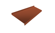 Отлив простой 200 Grand Line 0,5 Satin Matt RAL 8004 терракота (3м)