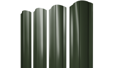 Штакетник Круглый фигурный Grand Line 0,5 Satin Matt TX RAL 6020 хромовая зелень