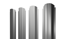 Штакетник П-образный A фигурный 0,45 Drap TX RAL 7047 телегрей 4