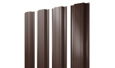 Штакетник Прямоугольный с прямым резом Grand Line 0,45 Drap TX RAL 8017 шоколад