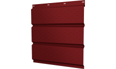 Софит металлический Классик v01 Grand Line полная перфорация 0,45 PE с пленкой RAL 3011 коричнево-красный