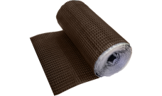 Лента для примыкания гофрированная алюминиевая Optima коричневая 280мм (2,5м)