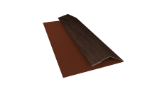 Планка финишная Блок-Хаус новый Grand Line 0,45 Принт Премиум Античный дуб TwinColor (2м)