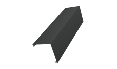 Декоративная накладка на столб универсальная угловая 60х60 для забора жалюзи Grand Line 0,45 Drap TX RAL 7016 антрацитово-серый (2,5м)