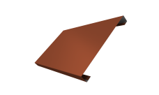 Ламель лицевая 200 забора жалюзи Texas 0,5 Satin RAL 8004 терракота