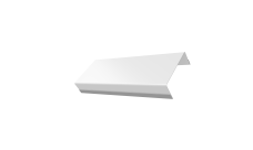 Ламель обратная стартовая/финишная забора жалюзи Texas 53мм для калиток и ворот (с заполнением ламелями 125) Grand Line 0,45 PE RAL 9003 сигнальный белый