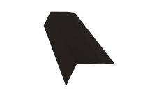 Планка карнизная 100х65 Grand Line 0,45 PE-Double с пленкой RAL 9005 черный (2м)