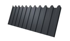 Профнастил С8A v01 фигурный 0,5 Velur X RAL 7024 мокрый асфальт