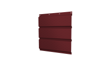 Софит металлический Grand Line полная перфорация 0,5 Satin Matt TX с пленкой RAL 3005 красное вино