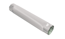 Труба круглая соединительная Grand Line ПЭ 90мм 1м RAL 9003 сигнальный белый