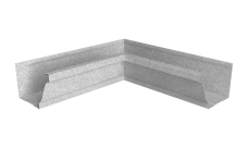 Угол желоба внутренний Vortex Lite 130мм NEW Zn