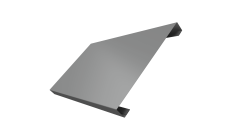 Ламель лицевая 200 забора жалюзи Texas 0,45 PE RAL 9006 бело-алюминиевый