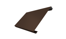 Ламель лицевая 200 забора жалюзи Texas 0,5 Satin RAL 8017 шоколад