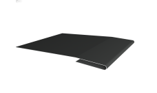 Планка начальная Grand Line 0,45 PE-Double с пленкой RAL 7016 антрацитово-серый (3м)