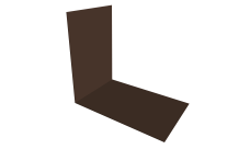 Планка снегозадержания усиливающая 0,45 Drap TR lite RAL 8017 шоколад (2м)