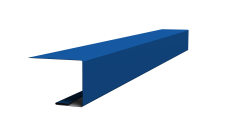 Планка завершающая для Кликфальц Pro Grand Line 0,45 PE с пленкой RAL 5005 сигнальный синий (2м)