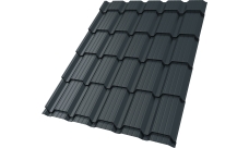 Профиль волновой "Квадро профи (Верховье)" ("Quadro Profi") v01 0,45 PE-Double RAL 7016 антрацитово-серый