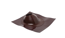 Проходной элемент MF угловой №2 (180-280мм) +240 силиконовый (металлический окрашенный фланец) коричневый