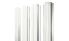 Штакетник Прямоугольный фигурный 0,45 Drap RAL 9003 сигнальный белый