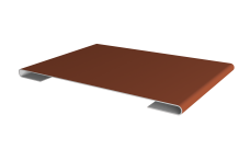 Планка стыковочная Grand Line 0,45 PE с пленкой RAL 8004 терракота (2м)