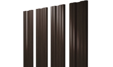 Штакетник Твин с прямым резом Grand Line 0,45 Принт Элит Coffee Wood ТвинColor