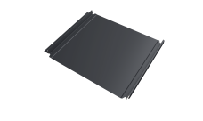 Кликфальц Double Pro Grand Line 0,5 Satin Matt TX с пленкой на замках RAL 7024 мокрый асфальт