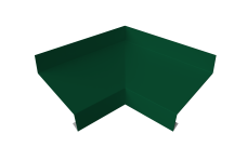 Угол отлива внутренний 50 0,5 Satin с пленкой RAL 6005 зеленый мох