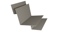 Угол внутренний сложный 90 градусов Grand Line 0,5 Satin с пленкой RAL 1015 светлая слоновая кость (2м)