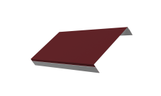 Ламель обратная 150 забора жалюзи Texas Grand Line 0,45 PE RAL 3005 красное вино