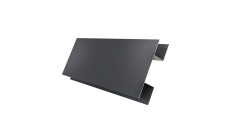 Планка H-образная стыковочная сложная 0,5 Satin с пленкой RAL 7024 мокрый асфальт (2м)