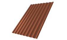 Профнастил С20R 0,5 Satin RAL 8004 терракота