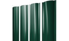 Штакетник Круглый с прямым резом Grand Line 0,45 ПЭ двухсторонний RAL 6005 зеленый мох