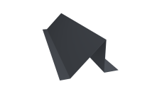 Планка снегозадержания 0,45 Drap TwinColor RAL 7024 мокрый асфальт (3м)