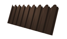 Профнастил С20A фигурный 0,5 Velur X RAL 8017 шоколад