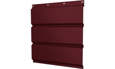 Софит металлический Классик v01 Grand Line без перфорации 0,5 PE с пленкой RAL 3005 красное вино