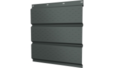 Софит металлический Классик v01 Grand Line полная перфорация 0,45 PE с пленкой RAL 7005 мышино-серый