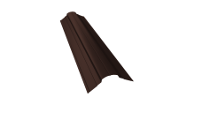 Планка конька фигурного 70x70 0,45 Drap RAL 8017 шоколад (2м)