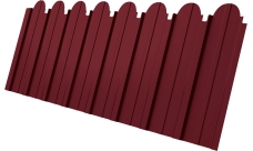 Профнастил C10A фигурный Grand Line 0,45 Drap TX RAL 3005 красное вино