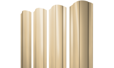 Штакетник Круглый фигурный Grand Line 0,45 PE lite RAL 1014 слоновая кость