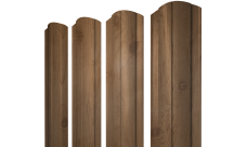 Штакетник Круглый фигурный Grand Line 0,45 Print Premium Pine Wood Fresh